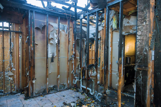 Professional Fire Damage Restoration technician working in Dresher, PA